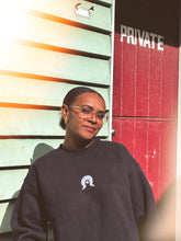 Load image into Gallery viewer, Black Dhari Crew Neck (Pre Order)