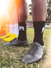 Load image into Gallery viewer, Black TSI Crew Grip Socks
